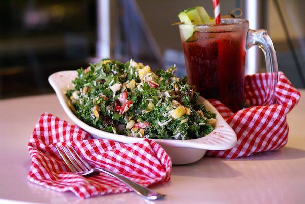 Kale And Papaya Salad Maro Wood Grill